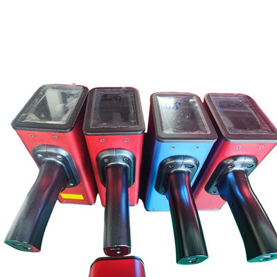 Φορητό λέιζερ μετρητή απόστασης κίτρινο γκρι και πλάκα βαθμονόμησης για ακριβή υπολογισμό απόστασης