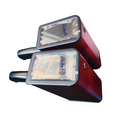 Κίτρινο γκρίζο ρετροαντανακλαστικό μετρητή με παροχή ισχύος 6V συνεχούς ρεύματος 4 μπαταρίες AA και 999 δεδομένα δοκιμής