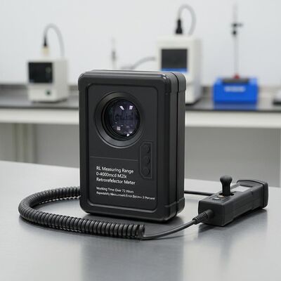 RL Πεδίο μέτρησης 0-4000mcd M2lx Ρετροαντακλαστικό Μετρητή Χρόνος λειτουργίας άνω των 72 ωρών Επαναληπτότητα Λάθος μέτρησης κάτω του 3%